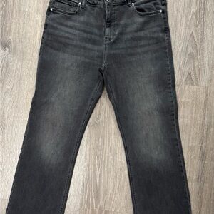 Classic Black Straight Leg Jeans for Women